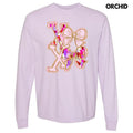 X's and Bows Brushstroke Long Sleeve Comfort Colors T-Shirt Hoodie, Sweatshirt | ZylaModa.com