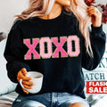 XO XO Valentines Day Sweatshirt, Valentine Shirt, Valentines Crewneck Hoodie | ZylaModa.com