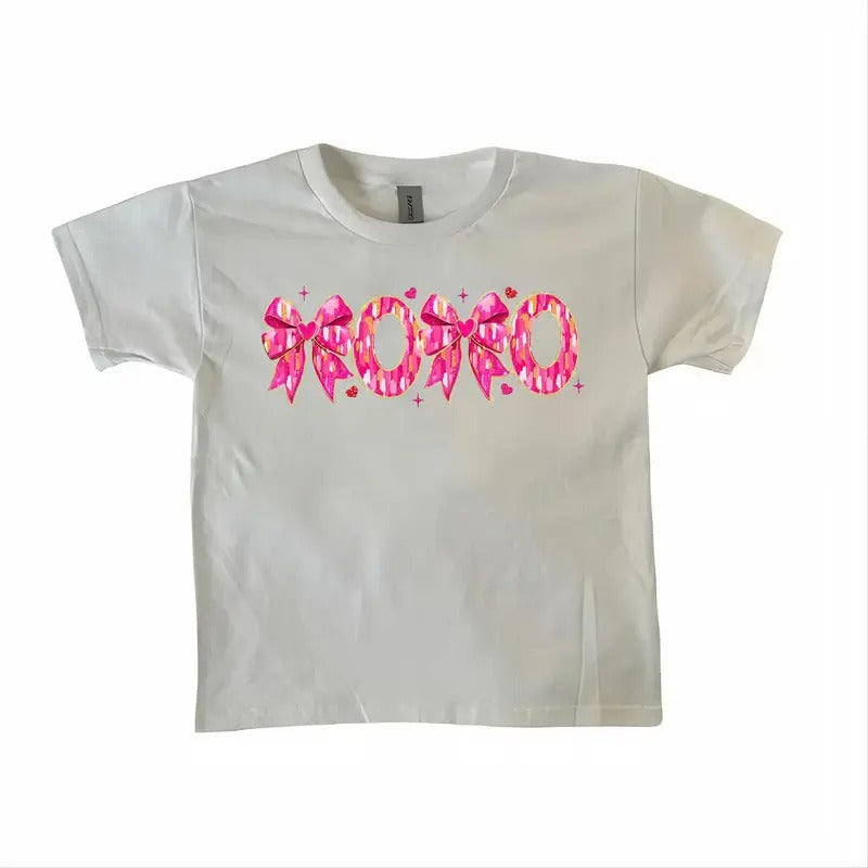 XOXO Baby Tee, Valentines , ValentineDay, Valentines Day Gift For Girlfriend, Cotton Crewneck Tee, Funny Couple Baby Tee...