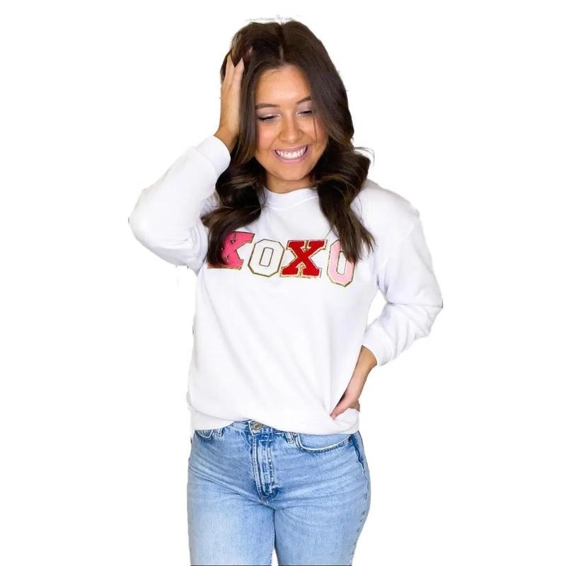 XOXO Ideal Chenille Sweatshirt T-Shirts, Hoodie | ZylaModa.com