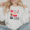 Xoxo Lover Valentines Printed Sweatshirt, Lover Heart Sweatshirt, Valentines Comfort Colors T Shirt, Good Vibes Gift...