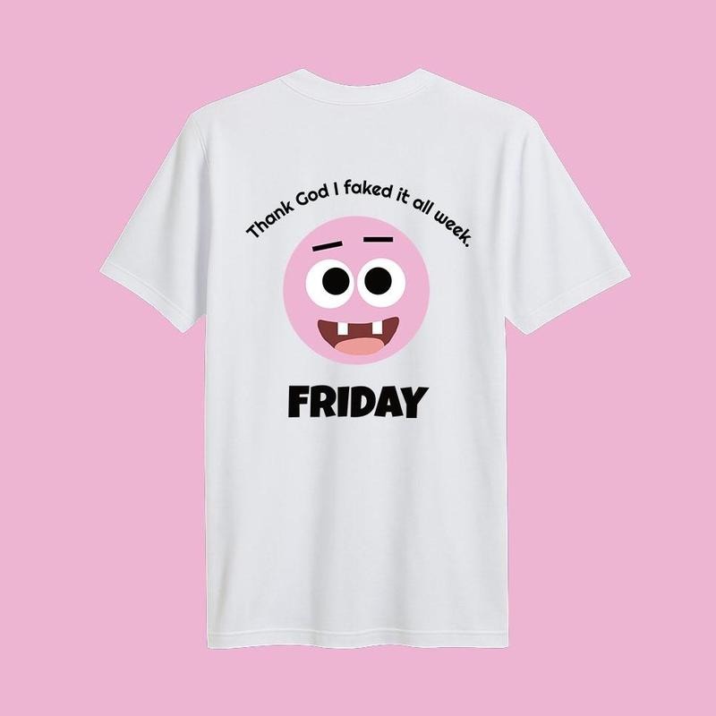 Xpre88ion Friday Tee white Top Womenswear Hoodie, Sweatshirt | ZylaModa.com