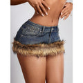 Y2K Summer Mini Jean Skirt Fuzzy Short Bodycon Denim Skirts with Pocket T-Shirts, Hoodie, Sweatshirt | ZylaModa.com