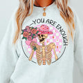 YOU ARE ENOUGH CREWNECK (Crewneck Sweatshirt, Unisex Fit, Casual Sweatshirt ) Cotton Womenswear T-Shirts, Hoodie