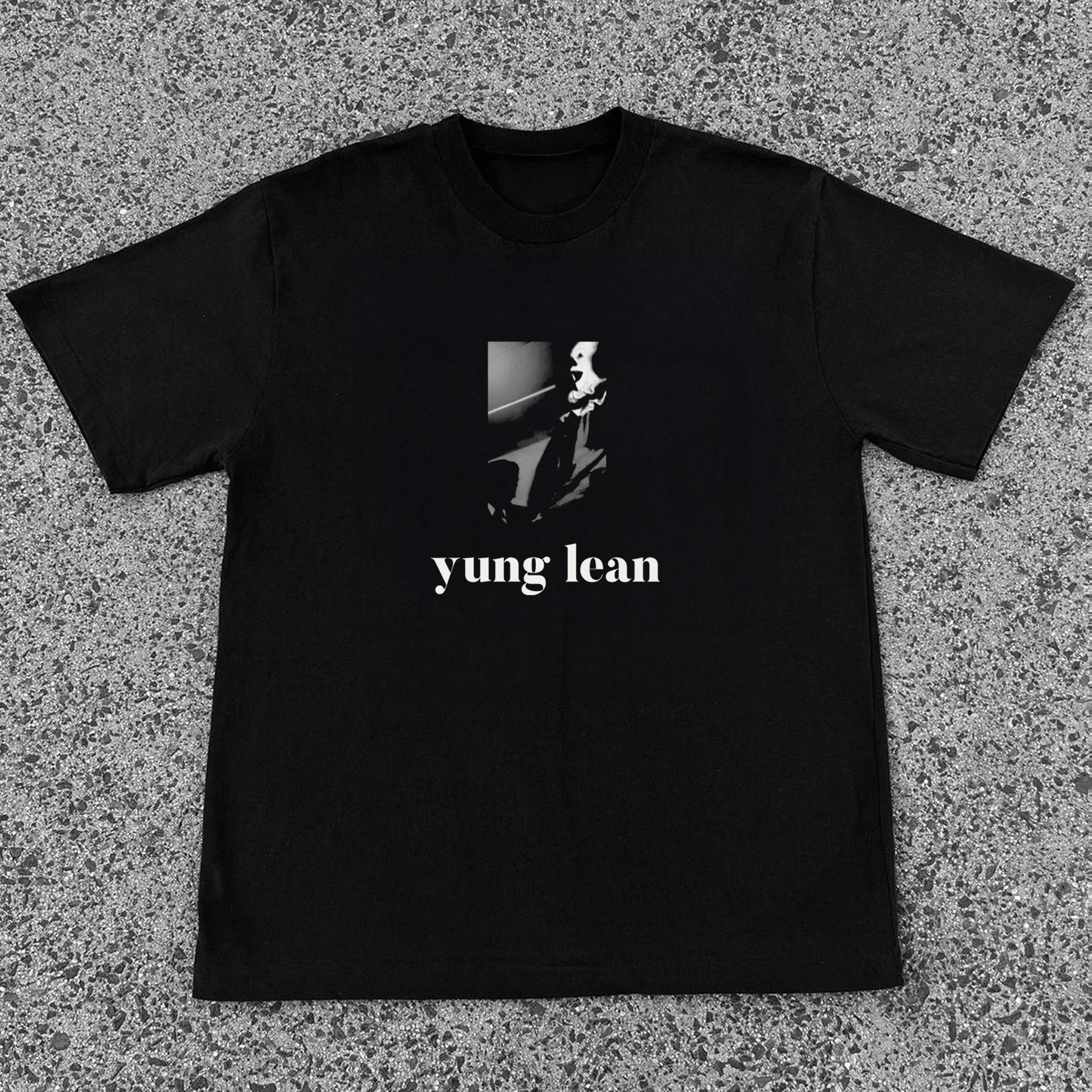 YUNG LEAN 'PENNYWISE' '24 MERCH HEAVYWEIGHT BLACK T-SHIRT Hoodie, Sweatshirt | ZylaModa.com (Image 1)
