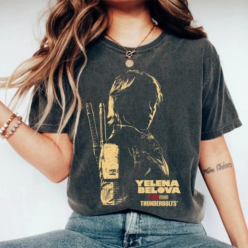 Yelena Belova Vintage Shirt, Mrv3l Thunderbolts Shirt, MCU Fans Gift Tee Hoodie, Sweatshirt | ZylaModa.com