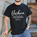 Yeshua, Into Your Hand I Commit My Spirit T-Shirt Casual Style Crew Neck Short Sleeve T-Shirt Tops Trendy for Unisex,...