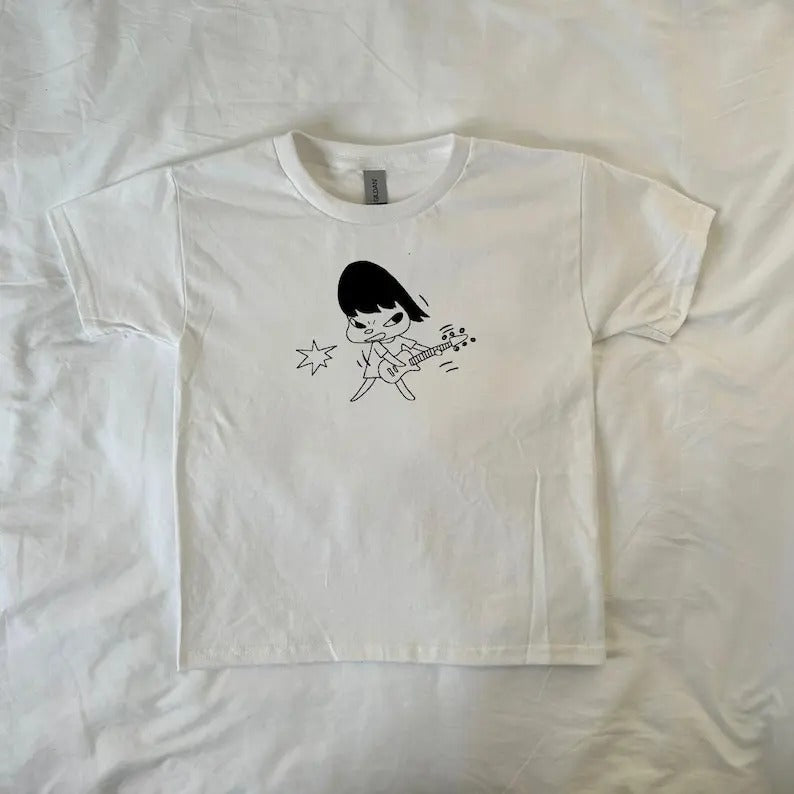 Yoshimoto Nara Rockstar Baby Tee, y2k clothing, Pinterest ,vintage, streetwear, trendystyle{n002}2 Hoodie, Sweatshirt