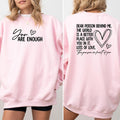 You Are Enough Sweatshirt for Women, Motivation Crewneck, Inspired Pullover, Positive Saying Sweater, The World Is A...