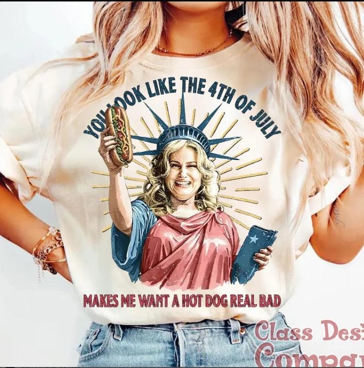 You Look Like the 4th of July, Funny Fourth of July Shirt Hoodie, Sweatshirt | ZylaModa.com