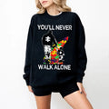 You'll Never Walk Alone Sweatshirt, Autism Awareness Shirt, Autism Dad Shirt, Autisms Day Gift Hoodie | ZylaModa.com