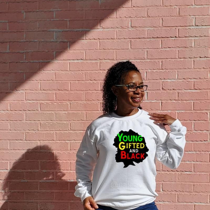 Young Gifted & Black DTF Transfer T-Shirts, Hoodie, Sweatshirt | ZylaModa.com