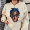 Young Thuggg Big Face Graphic Sweatshirt - Essential Rap Gear T-Shirts, Hoodie | ZylaModa.com