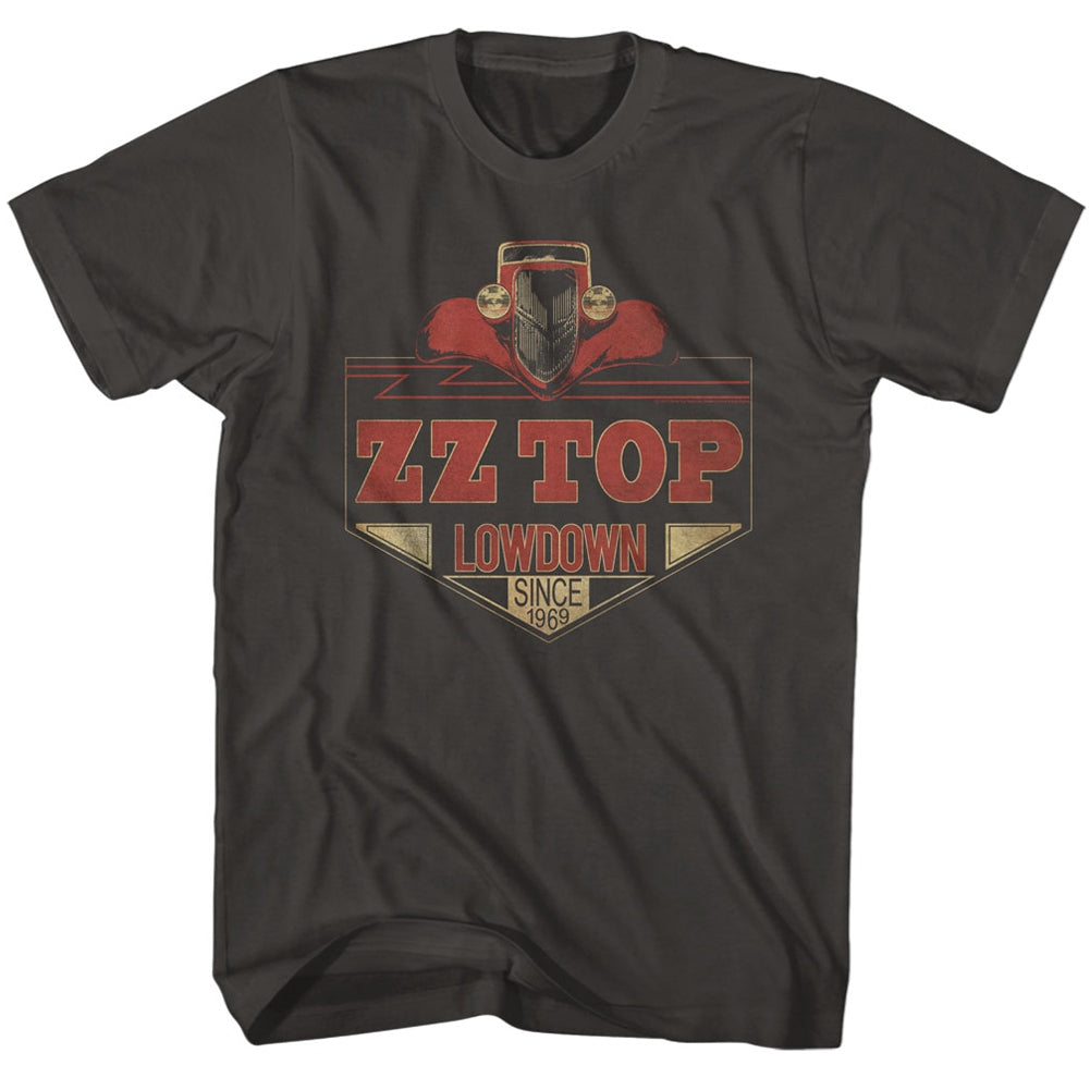 ZZ Top Mens S/S T-Shirt - Lowdown - Solid Smoke Hoodie, Sweatshirt | ZylaModa.com