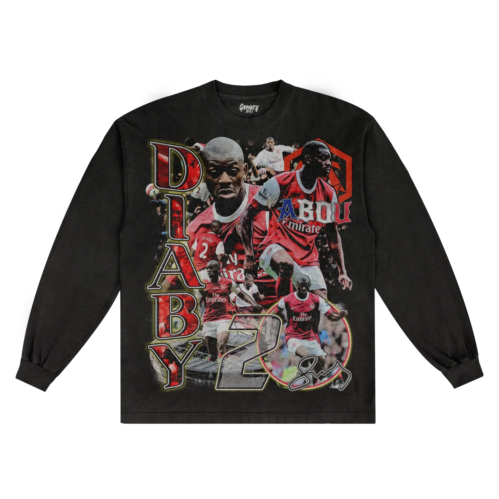 Abou Diaby Streets Won't Forget Long Sleeved Tee Hoodie, Sweatshirt | ZylaModa.com (Image 3)