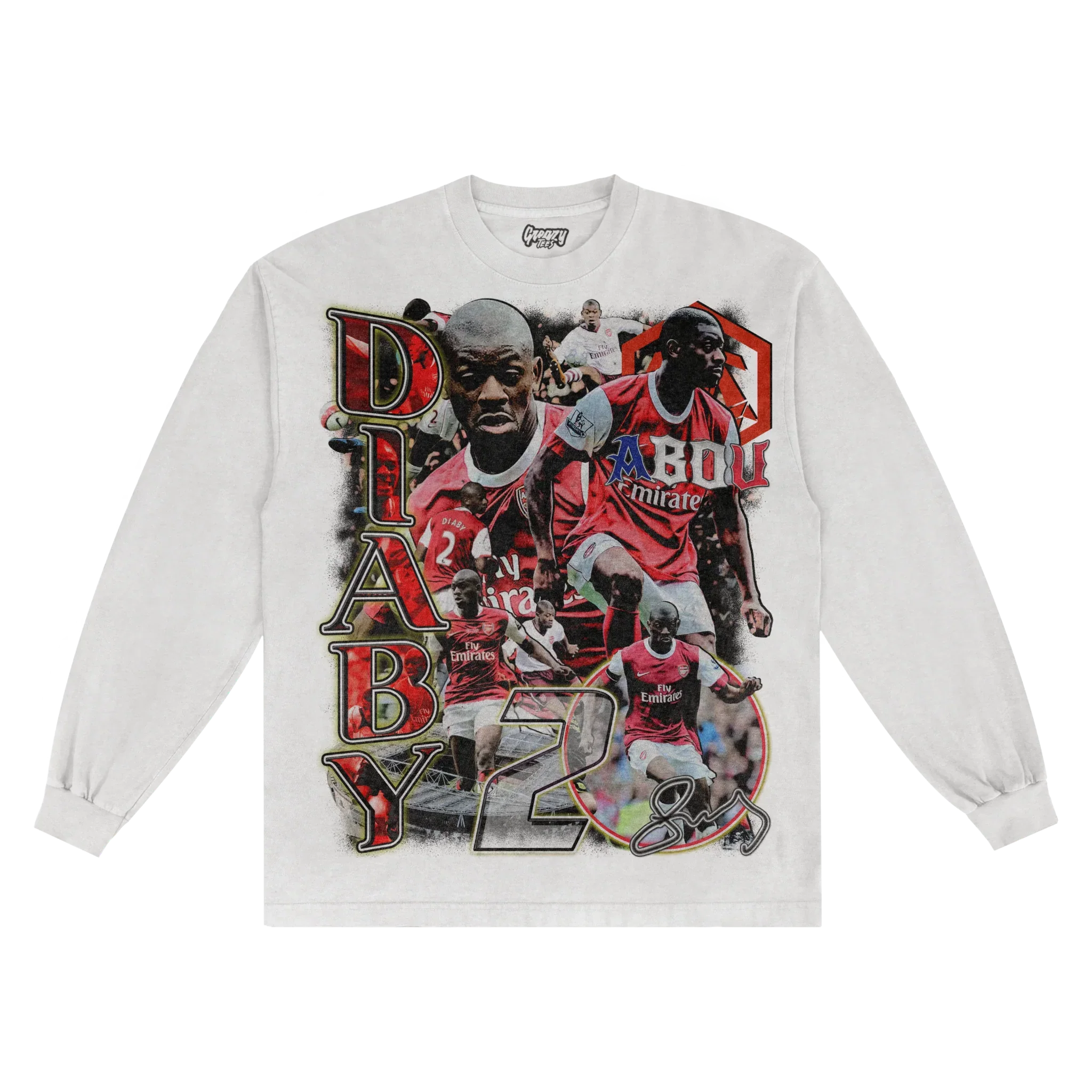 Abou Diaby Streets Won't Forget Long Sleeved Tee Hoodie, Sweatshirt | ZylaModa.com (Image 1)