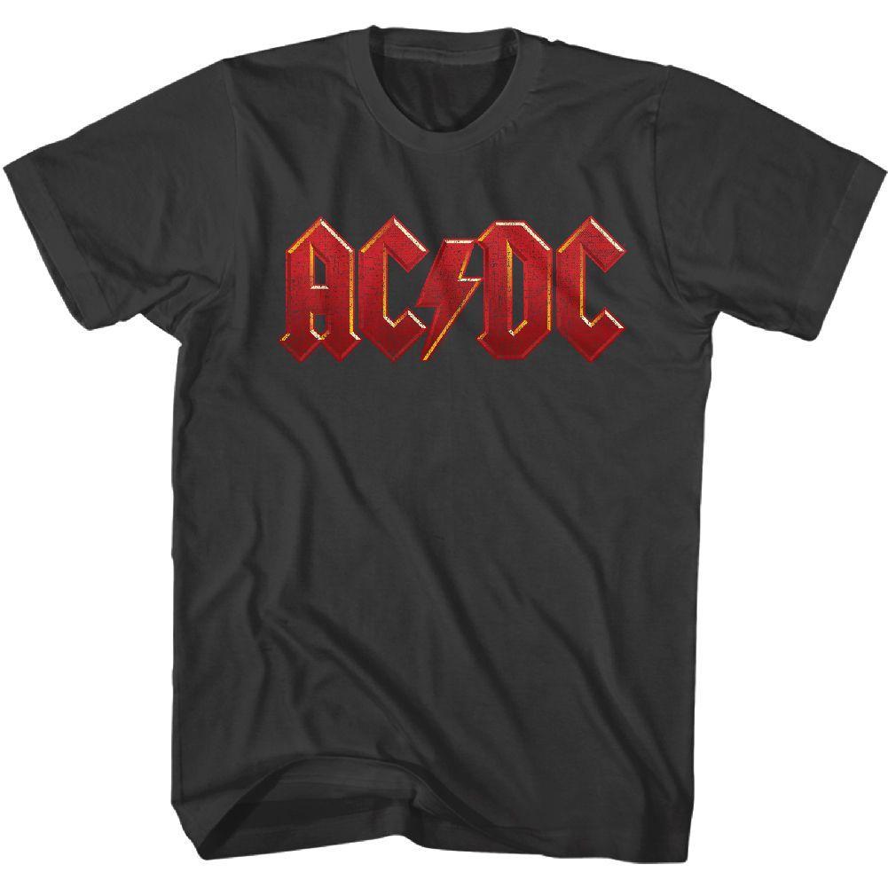 AC/DC - Distress Red Boyfriend Tee Hoodie, Sweatshirt | ZylaModa.com
