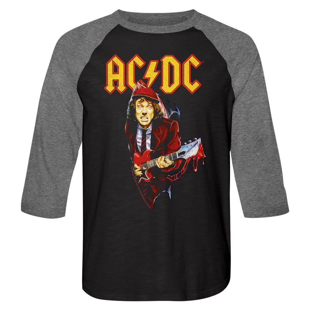 AC/DC - Guitar Drip Baseball Shirt Hoodie, Sweatshirt | ZylaModa.com