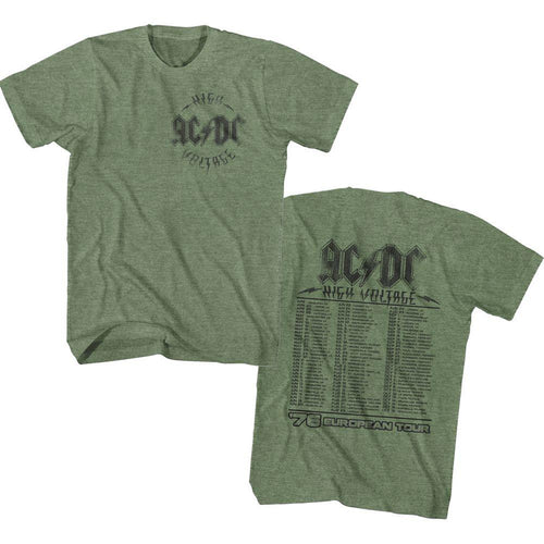 AC/DC - Hv '76 Tour Boyfriend Tee Hoodie, Sweatshirt | ZylaModa.com