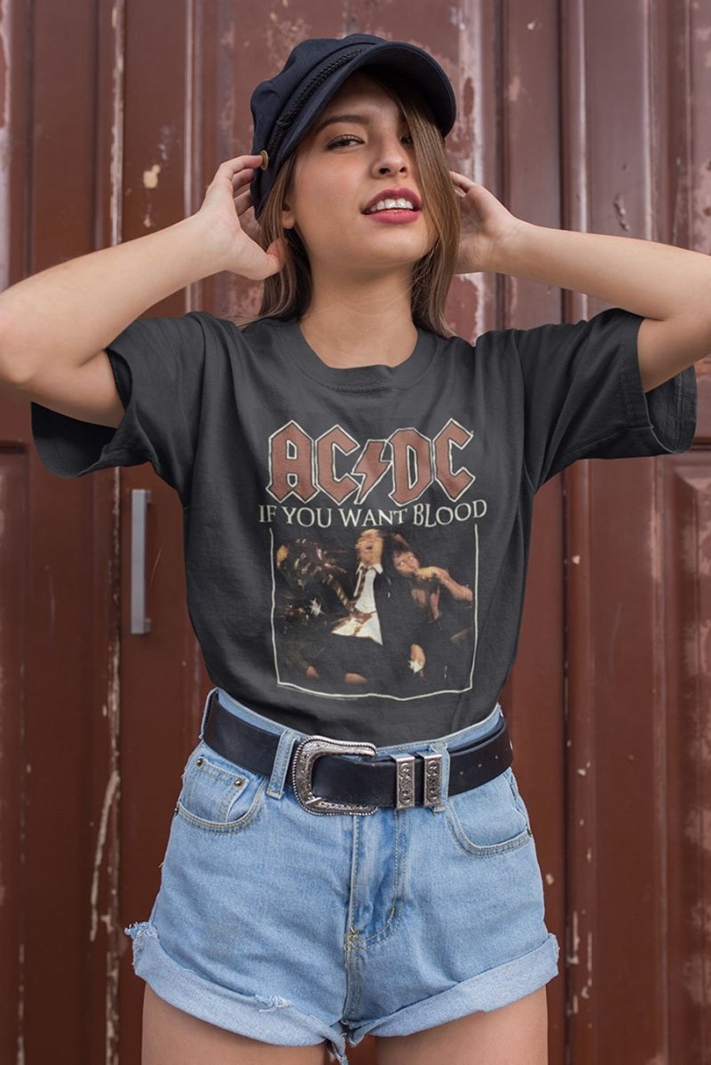 AC/DC - If You Want Boyfriend Tee Hoodie, Sweatshirt | ZylaModa.com (Image 1)