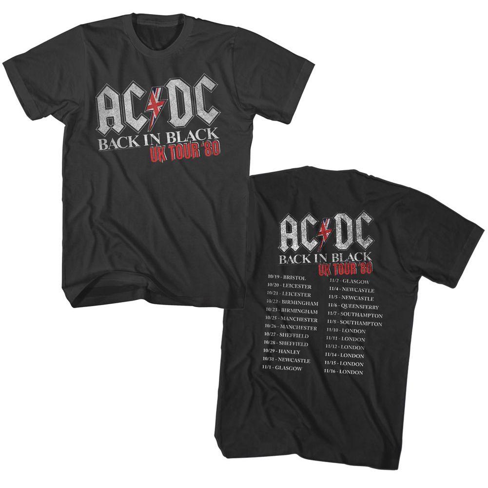 AC/DC - In Black UK Tour T-Shirt Hoodie, Sweatshirt | ZylaModa.com (Image 2)