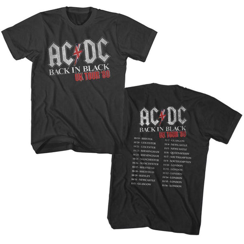 AC/DC - In Black UK Tour T-Shirt Hoodie, Sweatshirt | ZylaModa.com (Image 2)