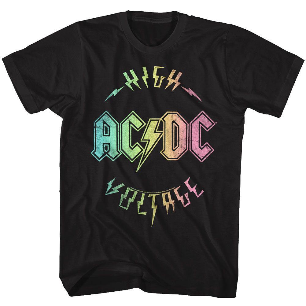AC/DC - Multicolor Voltage Boyfriend Tee Hoodie, Sweatshirt | ZylaModa.com