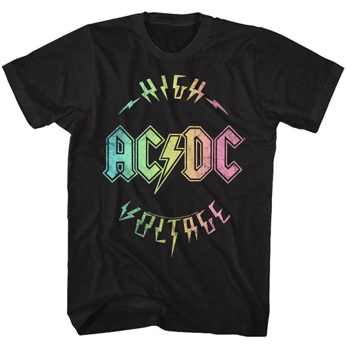 AC/DC - Multicolor Voltage Boyfriend Tee Hoodie, Sweatshirt | ZylaModa.com