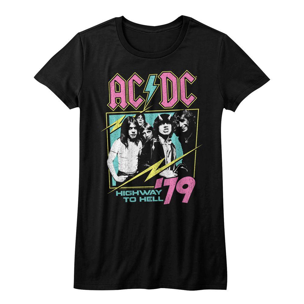 AC/DC - Neon Highway Womens T-Shirt Hoodie, Sweatshirt | ZylaModa.com