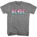 AC/DC - Pastel Gradient Logo Boyfriend Tee Hoodie, Sweatshirt | ZylaModa.com