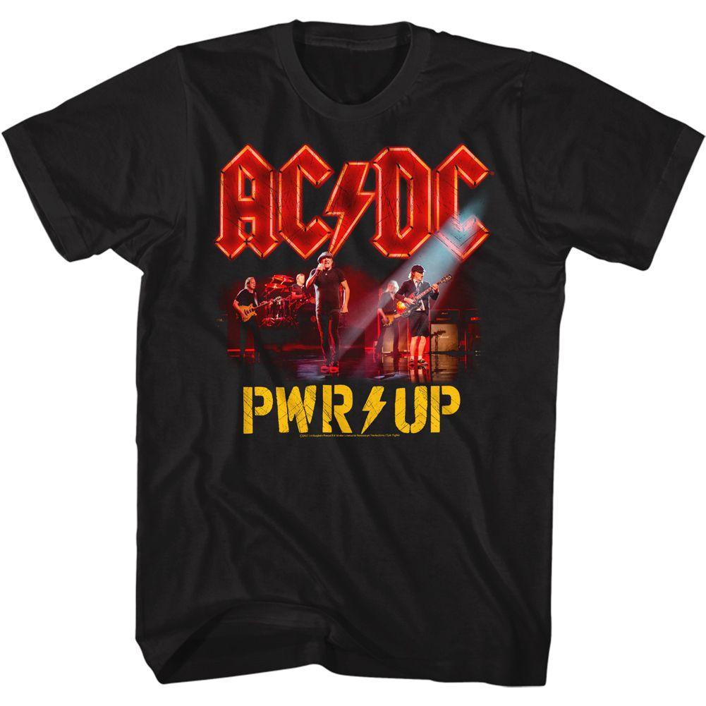 AC/DC - Pwrup Band Photo Boyfriend Tee Hoodie, Sweatshirt | ZylaModa.com