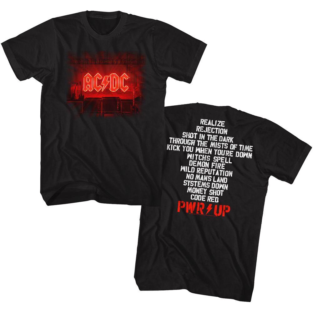 AC/DC - Pwrup Track List Boyfriend Tee Hoodie, Sweatshirt | ZylaModa.com