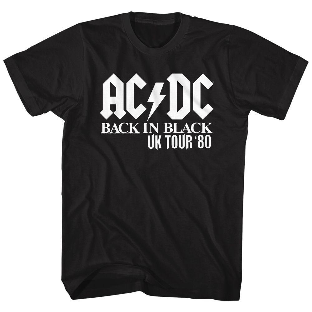 AC/DC - UK Tour Solid White T-Shirt Hoodie, Sweatshirt | ZylaModa.com (Image 2)