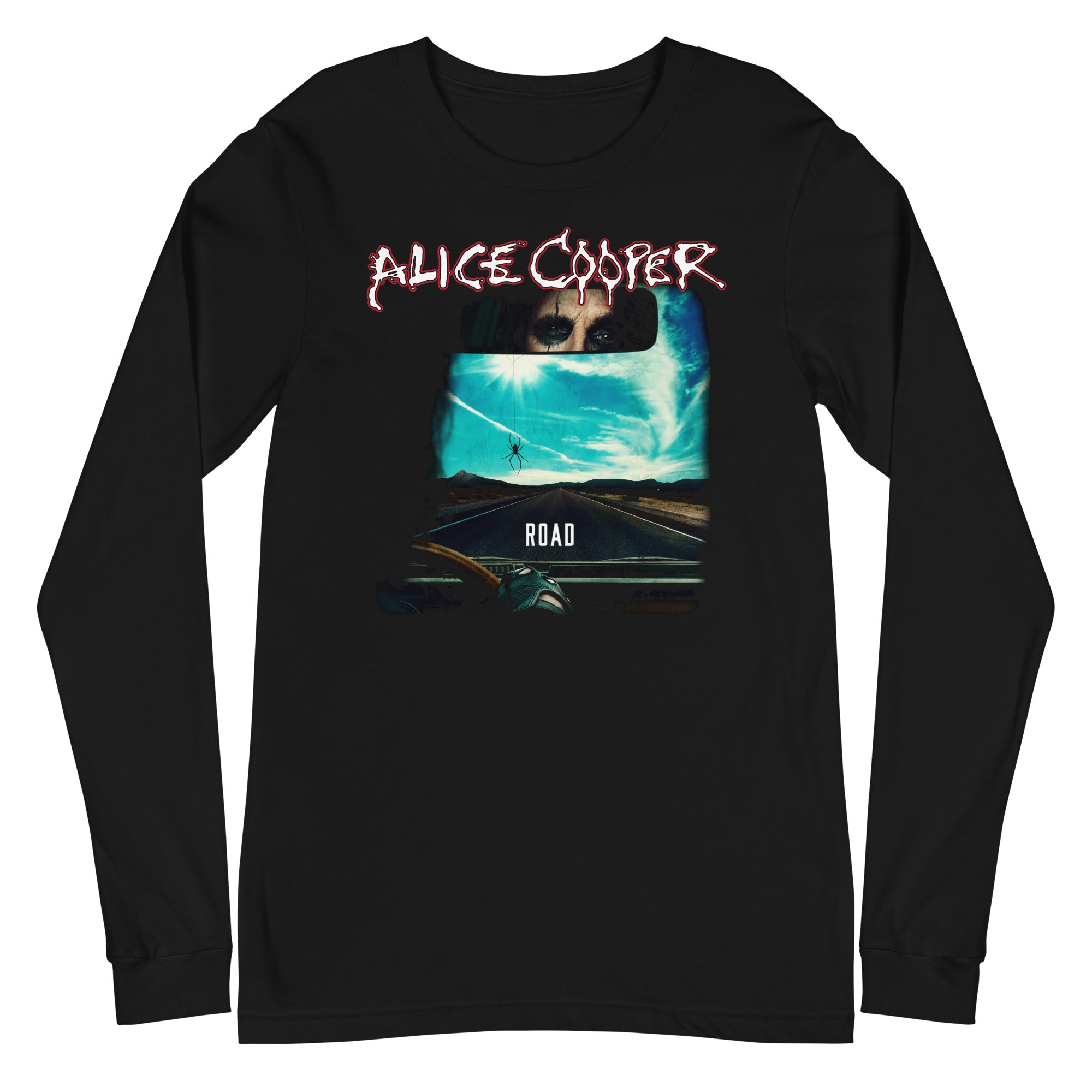 Alice Cooper On The Road Mens Long Sleeve T Shirt Black Hoodie, Sweatshirt | ZylaModa.com