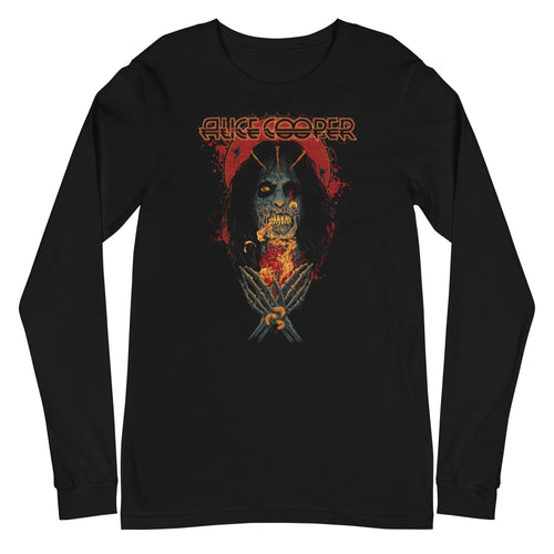 Alice Cooper - Skeleton Long Sleeve T-Shirt Hoodie, Sweatshirt | ZylaModa.com