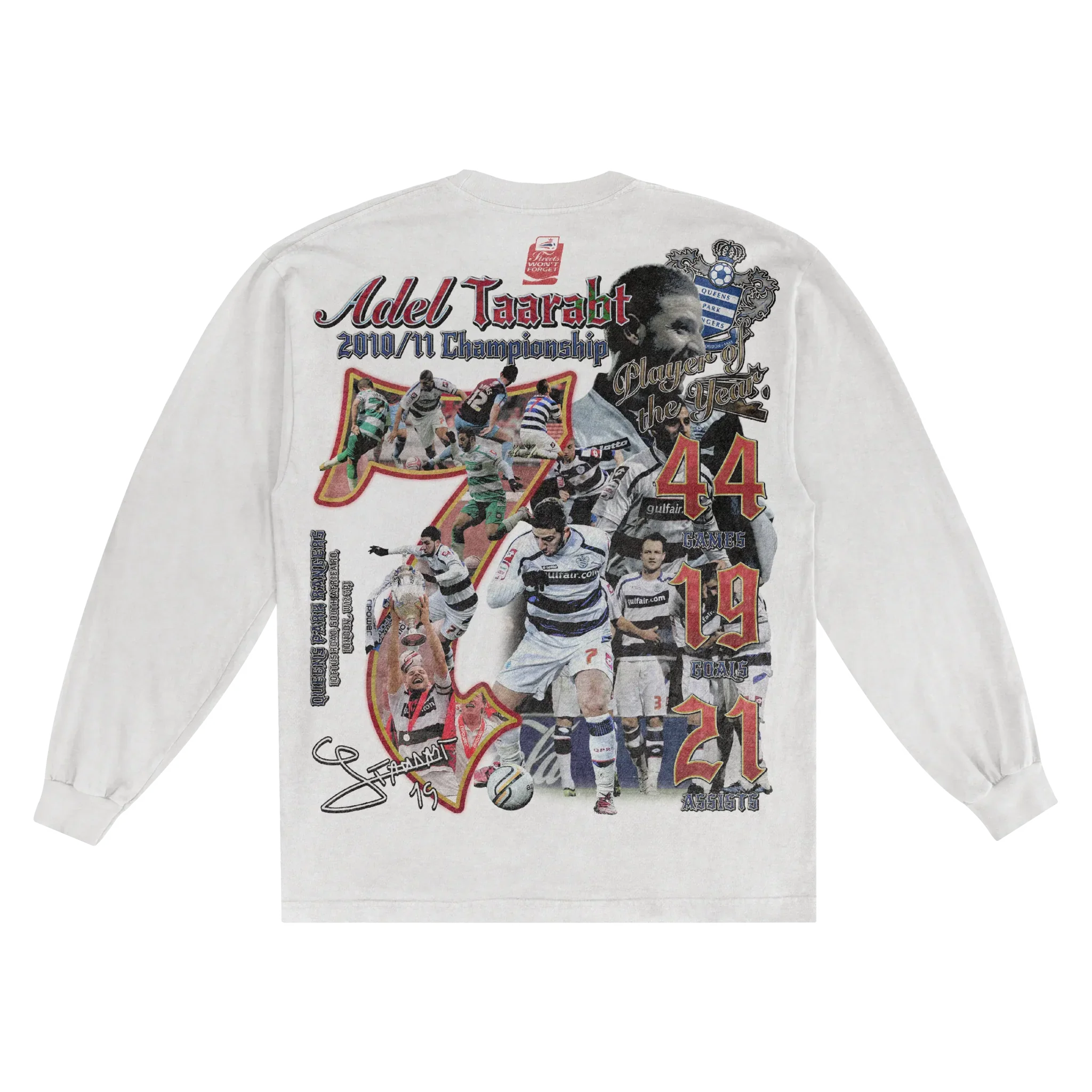 Adel Taarabt Classic Long Sleeved Tee Hoodie, Sweatshirt | ZylaModa.com (Image 2)