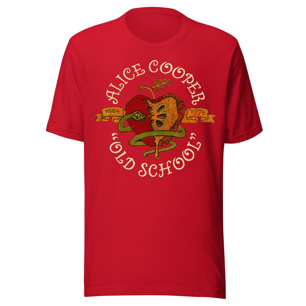 Alice Cooper Old School Jumbo Print Mens T Shirt Red Hoodie, Sweatshirt | ZylaModa.com (Image 1)