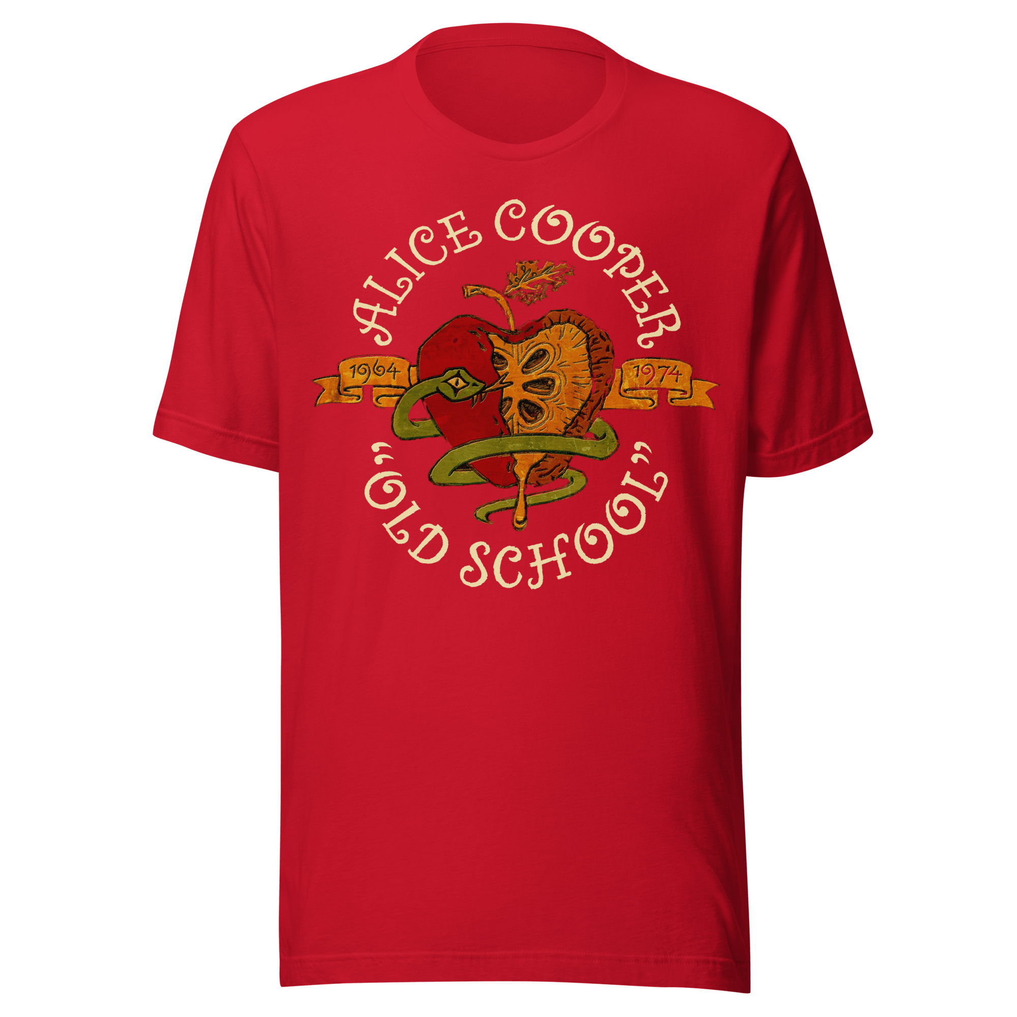 Alice Cooper Old School Jumbo Print Mens T Shirt Red Hoodie, Sweatshirt | ZylaModa.com (Image 1)