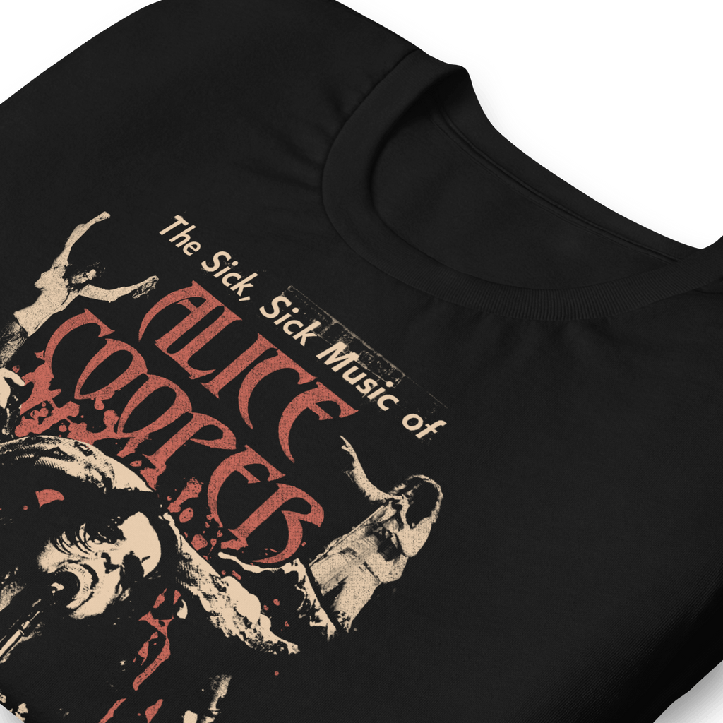 Alice Cooper - Sick Sick Jumbo Print T-Shirt Hoodie, Sweatshirt | ZylaModa.com (Image 3)