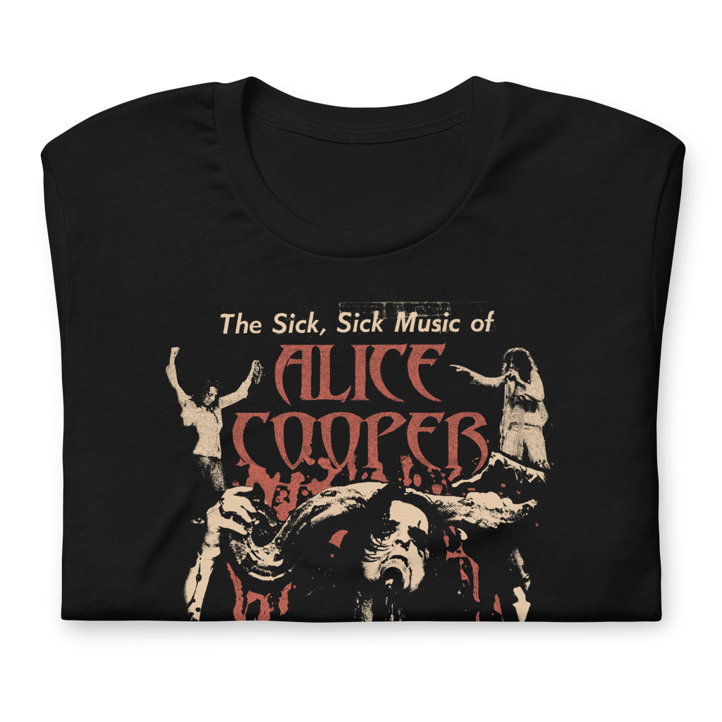 Alice Cooper - Sick Sick Jumbo Print T-Shirt Hoodie, Sweatshirt | ZylaModa.com (Image 2)
