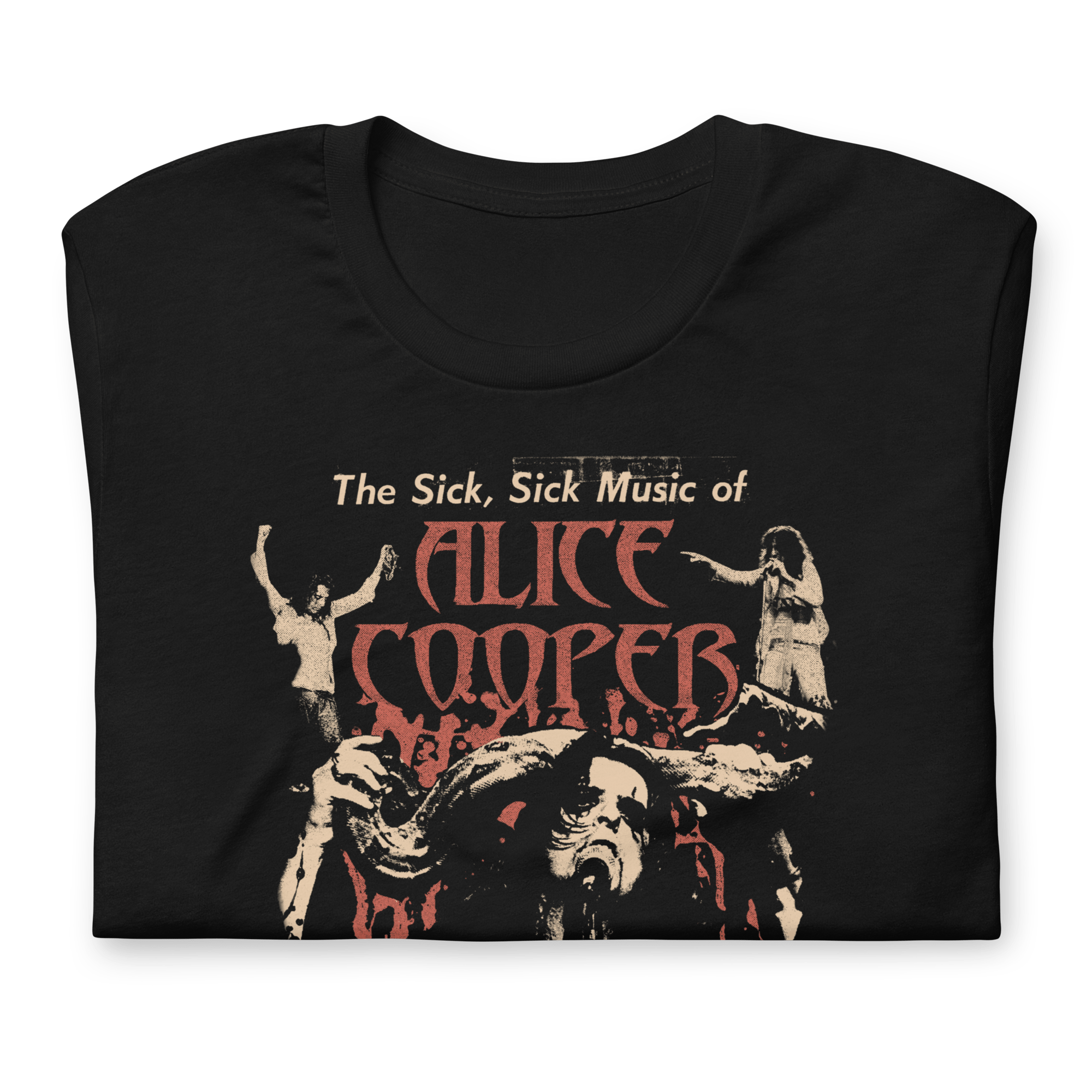 Alice Cooper - Sick Sick Jumbo Print T-Shirt Hoodie, Sweatshirt | ZylaModa.com (Image 2)