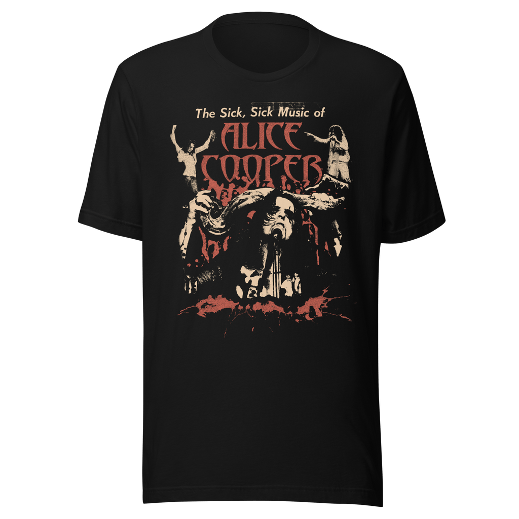 Alice Cooper - Sick Sick Jumbo Print T-Shirt Hoodie, Sweatshirt | ZylaModa.com (Image 1)