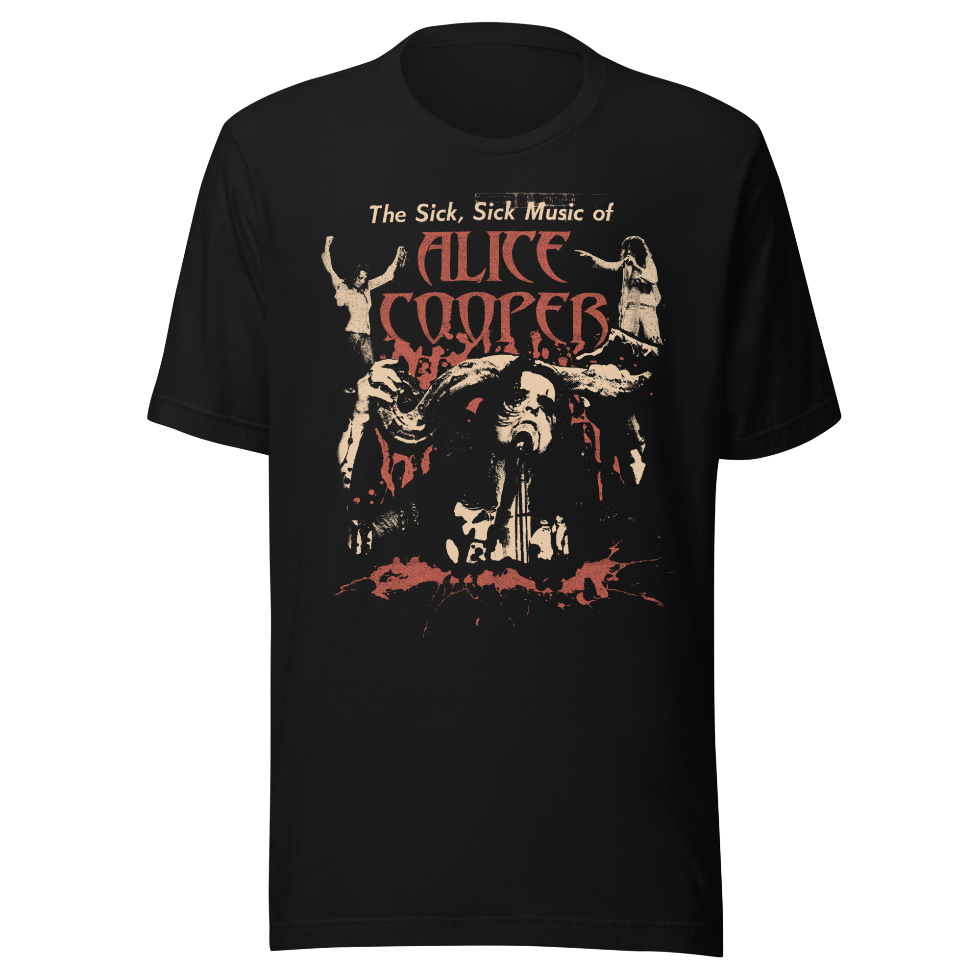 Alice Cooper - Sick Sick Jumbo Print T-Shirt Hoodie, Sweatshirt | ZylaModa.com (Image 1)