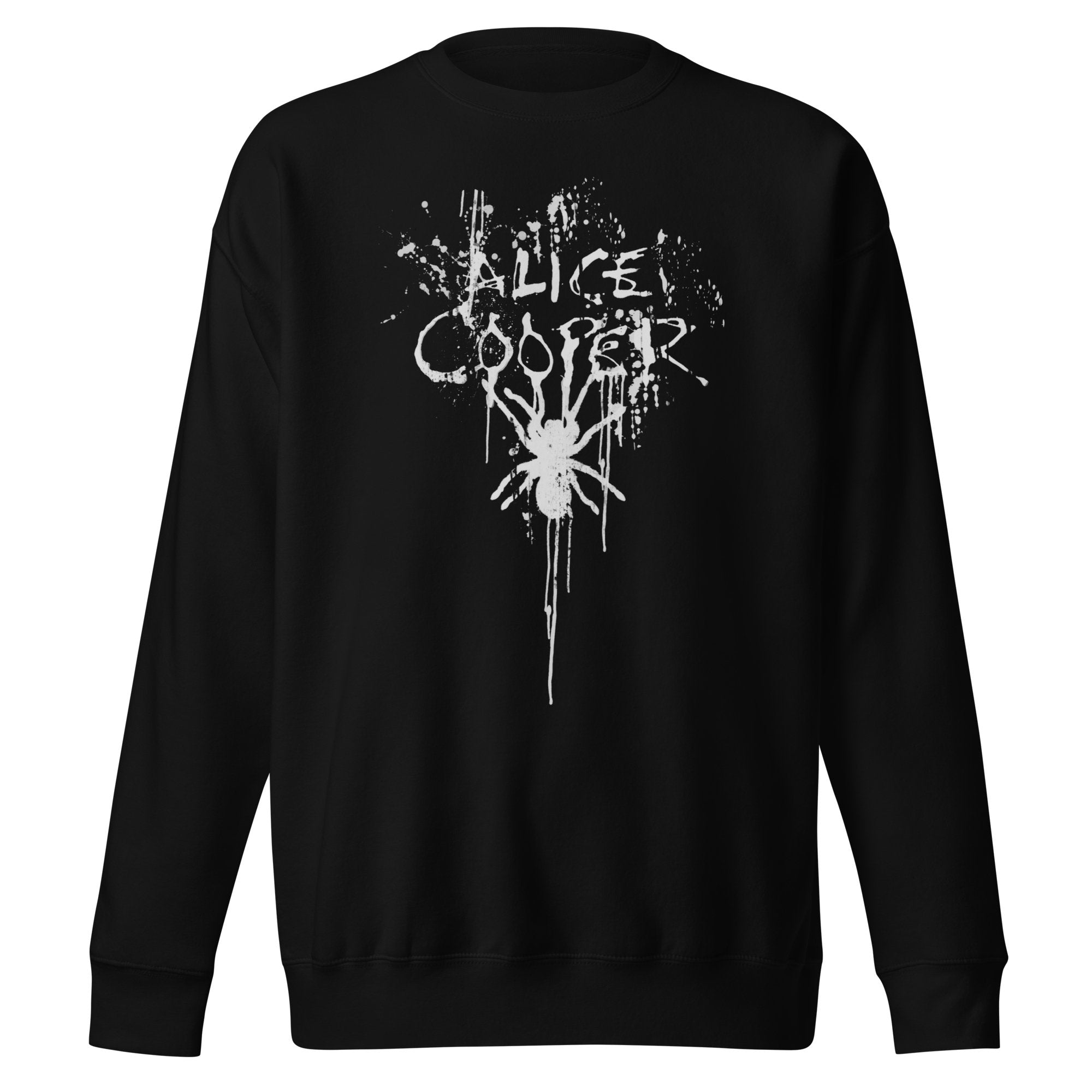 Alice Cooper Spider Drip Jumbo Print Sweatshirt T-Shirts, Hoodie | ZylaModa.com (Image 1)