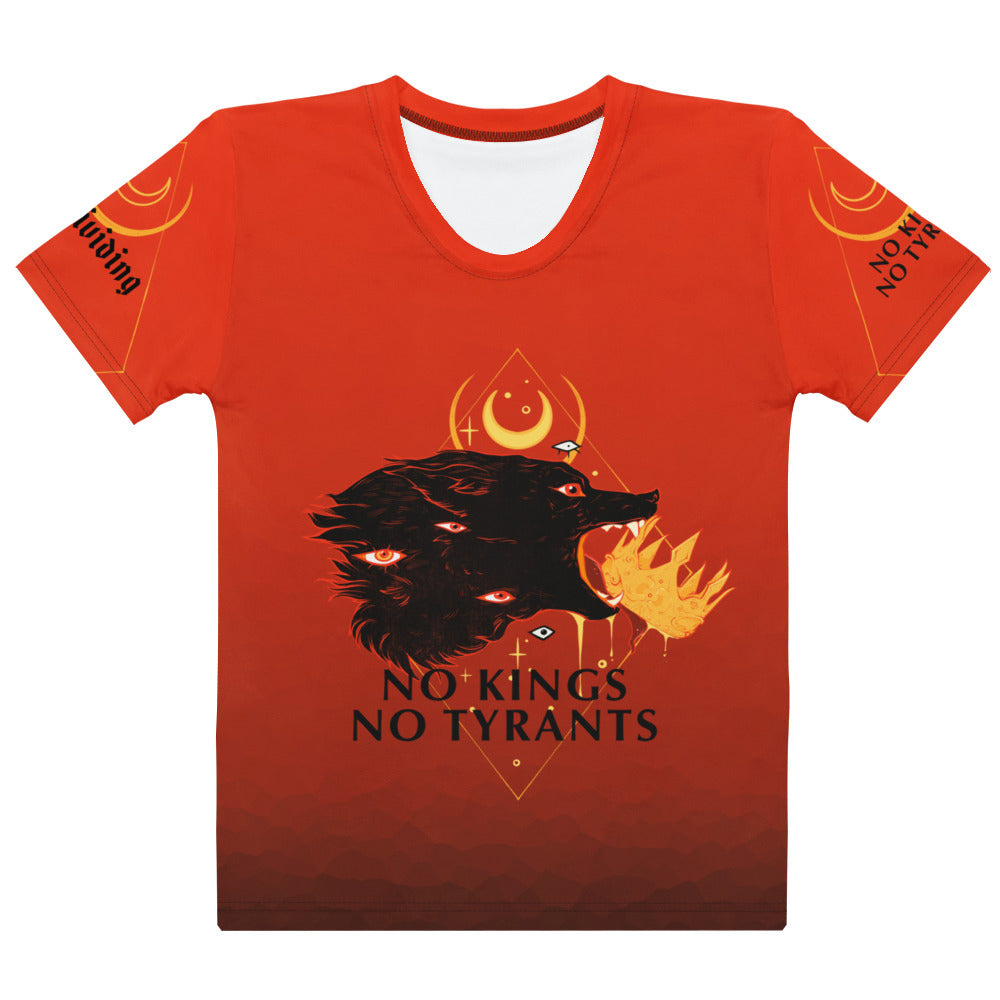 No Kings No Tyrants, Women's Sublimation T-Shirt Hoodie, Sweatshirt | ZylaModa.com (Image 1)