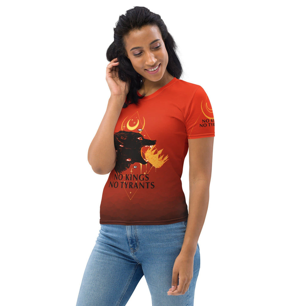 No Kings No Tyrants, Women's Sublimation T-Shirt Hoodie, Sweatshirt | ZylaModa.com (Image 3)