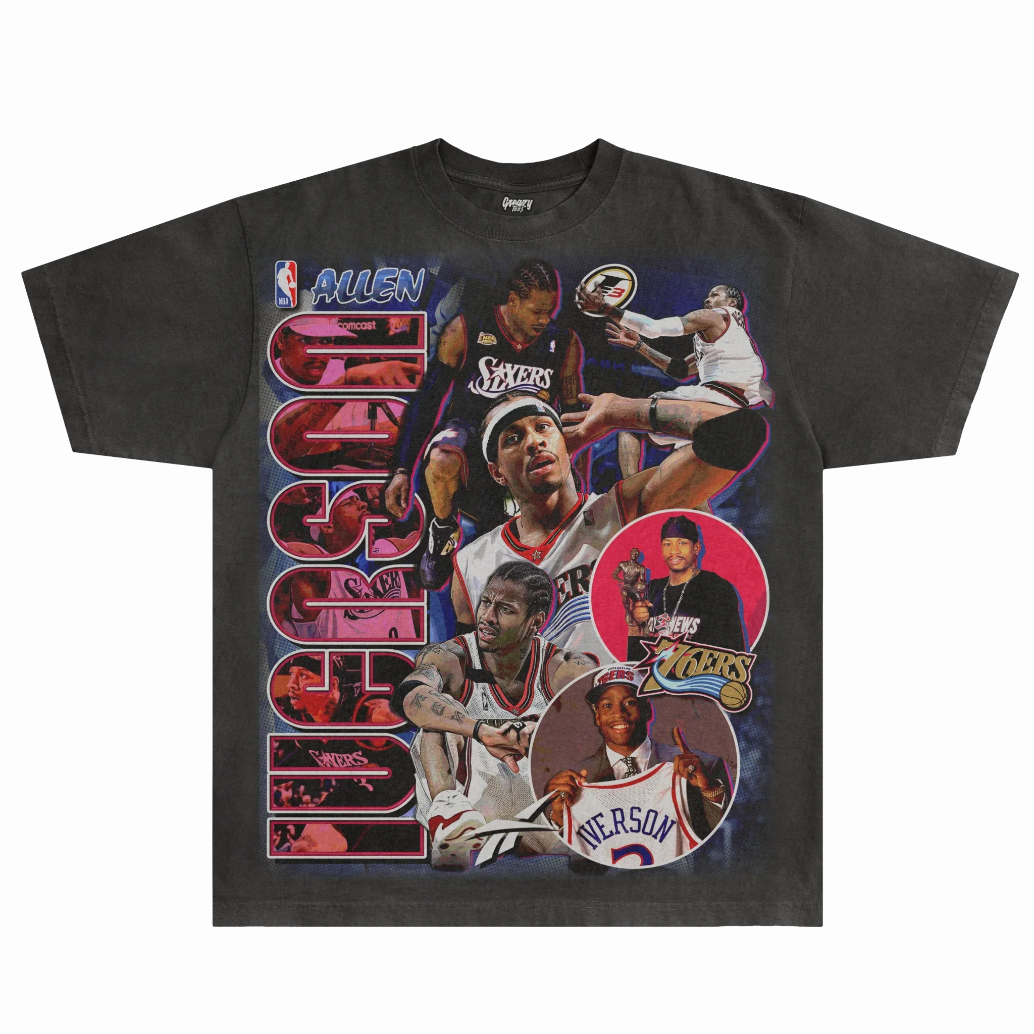 Allen Iverson 76ers Classic Tee Hoodie, Sweatshirt | ZylaModa.com (Image 3)