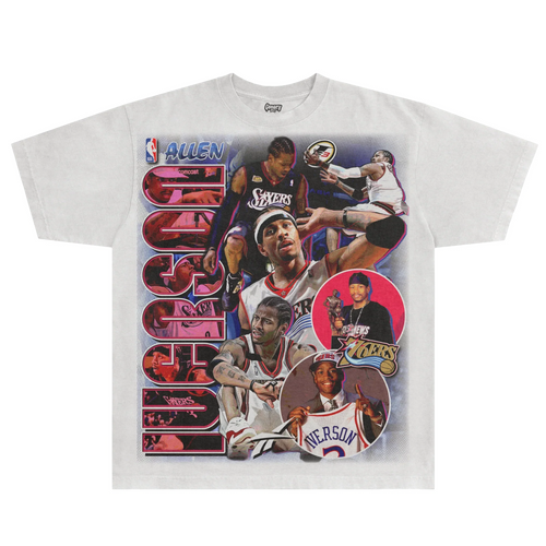 Allen Iverson 76ers Classic Tee Hoodie, Sweatshirt | ZylaModa.com (Image 1)
