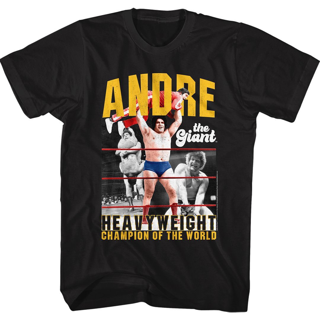 Andre The Giant - Heavyweight Champ T-Shirt Hoodie, Sweatshirt | ZylaModa.com