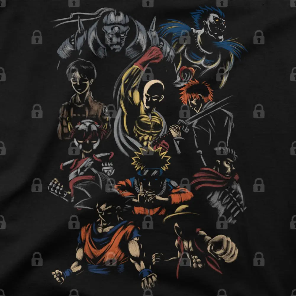 Anime Heroes T-Shirt Hoodie, Sweatshirt | ZylaModa.com (Image 1)